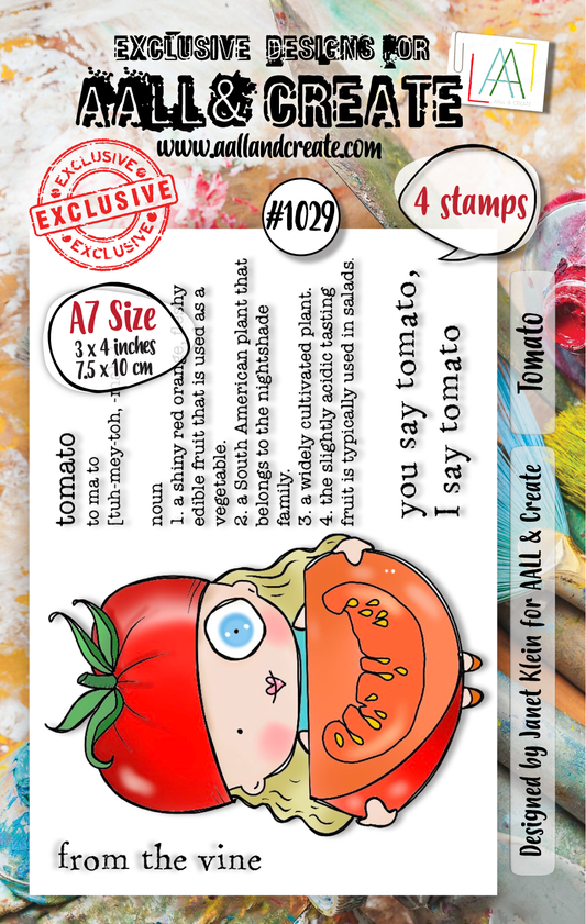 #1029 - A7 Stamp Set - Tomato