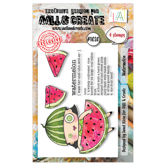 #1030 - A7 Stamp Set - Watermelon