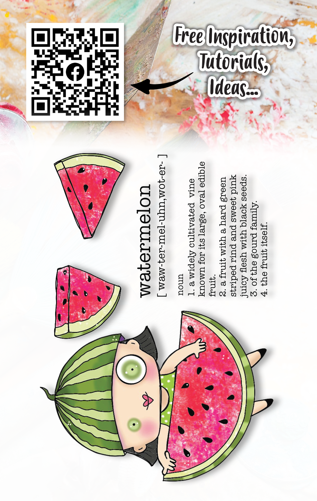 #1030 - A7 Stamp Set - Watermelon