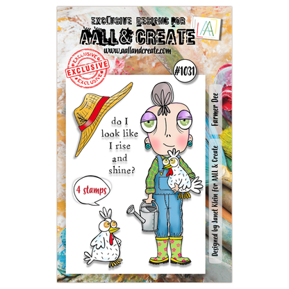 #1031 - A7 Stamp Set - Farmer Dee