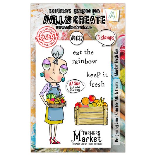 #1032 - A7 Stamp Set - Market Fresh Dee