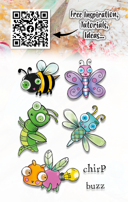 #1039 - A7 Stamp - Buzzie Bugs