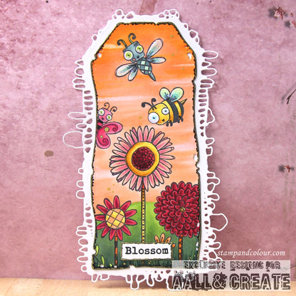 #1039 - A7 Stamp - Buzzie Bugs