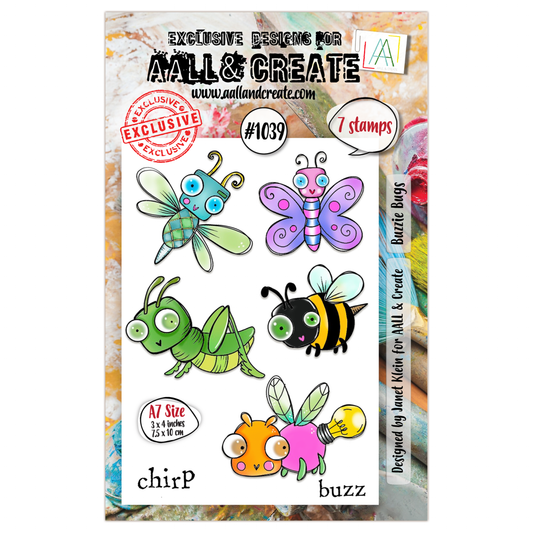 #1039 - A7 Stamp - Buzzie Bugs