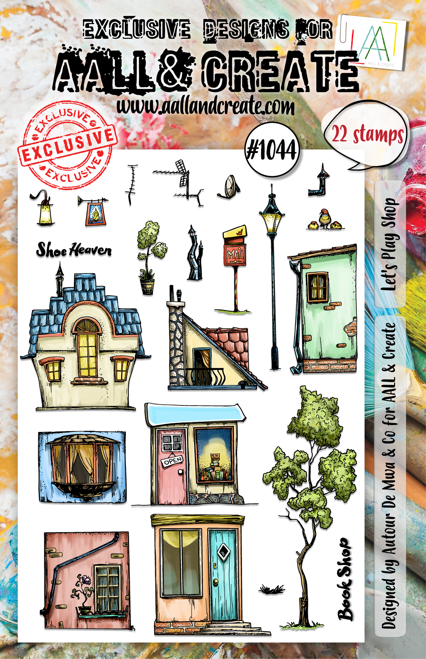 #1044 - A5 Stamp Set - Let's Play Shop