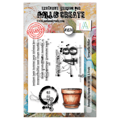 #1074 - A7 Stamp Set - Terracotta Potter