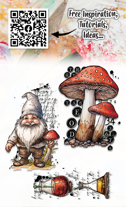 #1077 - A6 Stamp Set - Toad In The Gnome