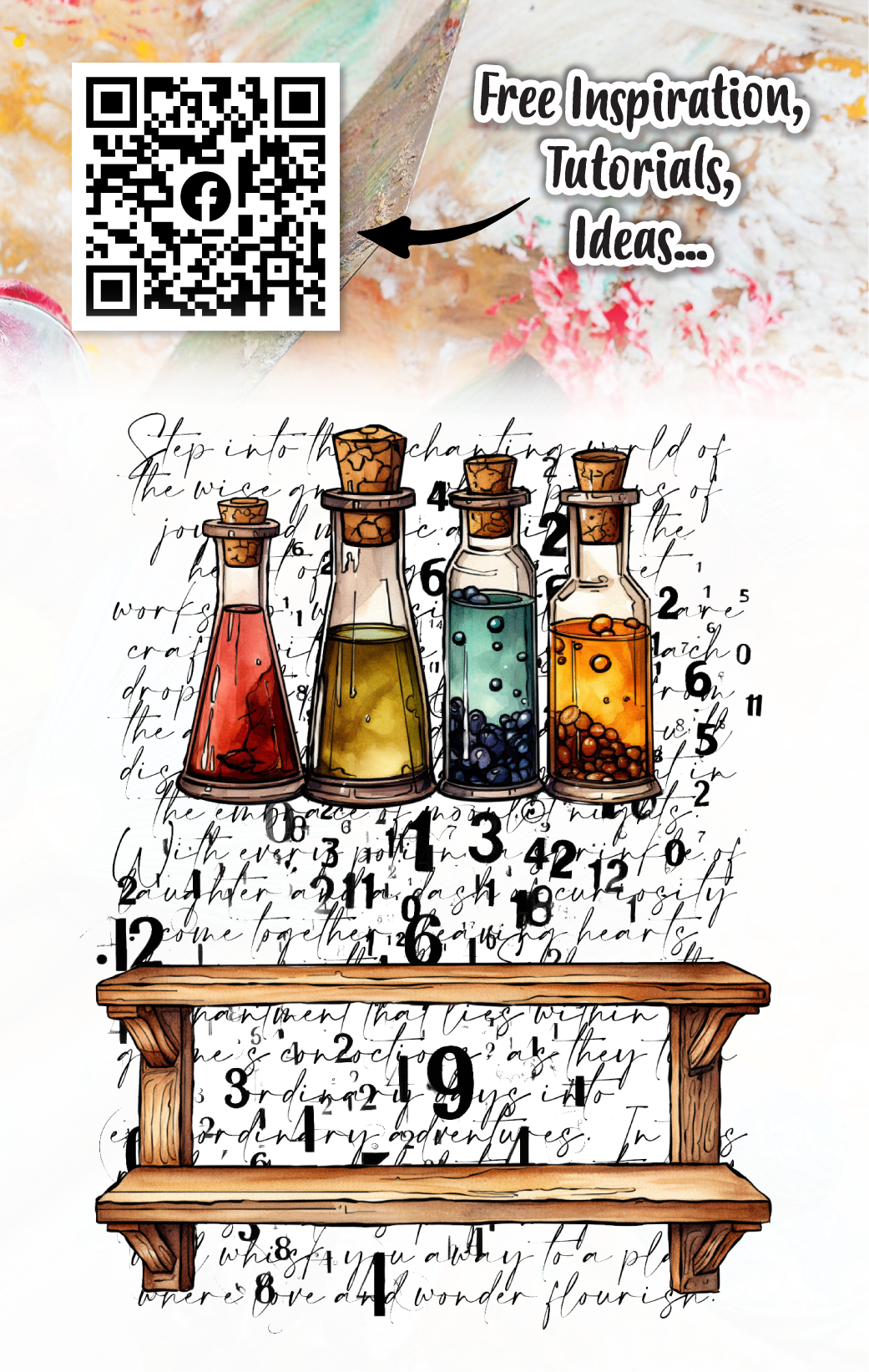 #1079 - A7 Stamp Set - Enchanted Elixirs