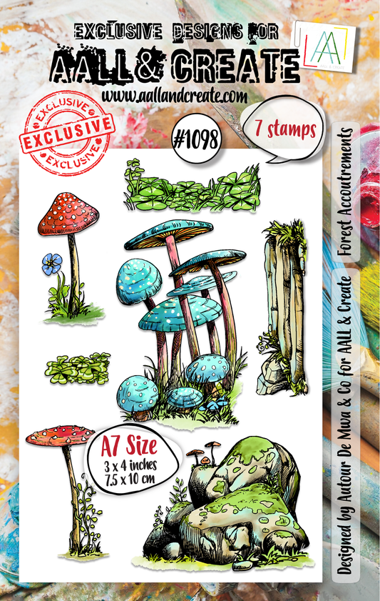 #1098 - A7 Stamp Set - Forest Accoutrements