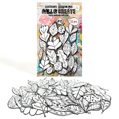 #10 - Doodle Leaves - Ephemera Die-Cuts