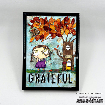 #640 - A7 Clear Stamp Set - Tree House