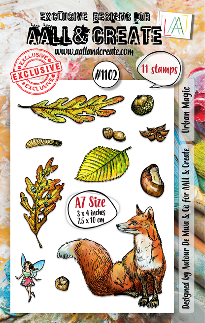 #1102 - A7 Stamp Set - Urban Magic