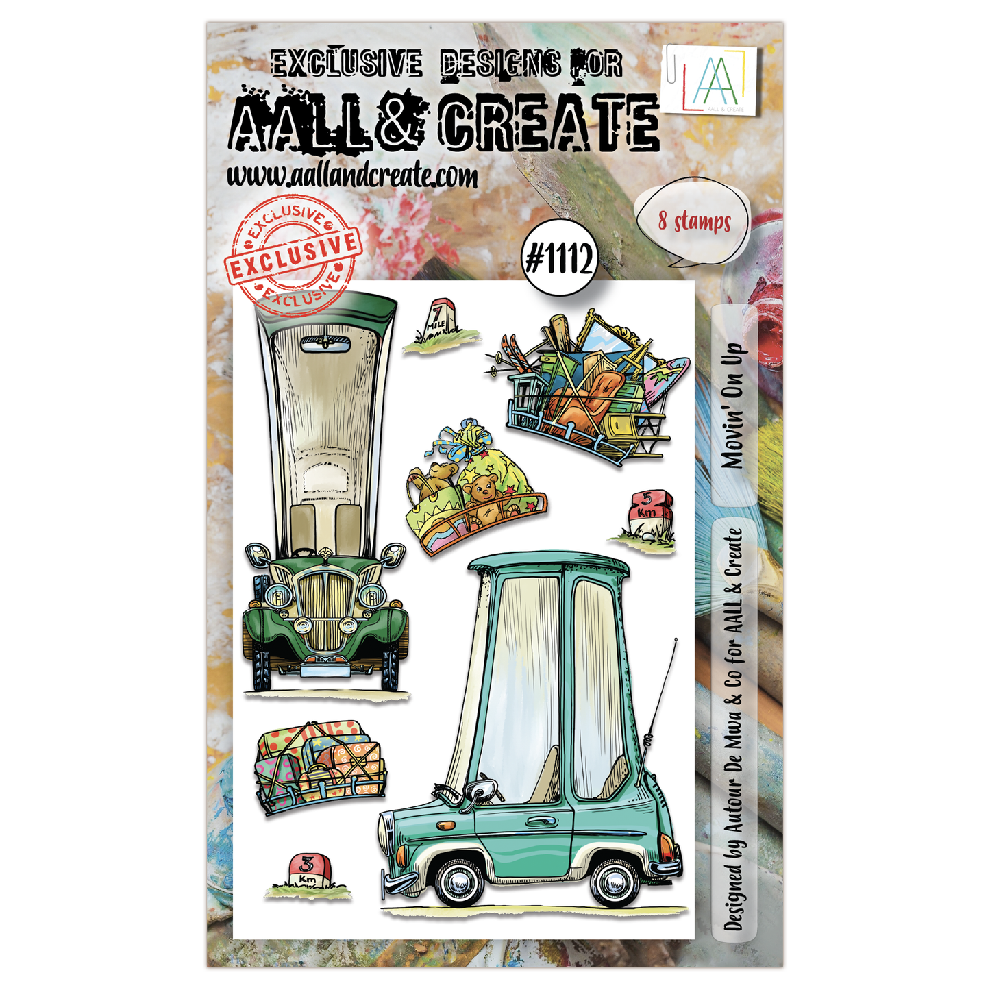 #1112 - A6 Stamp Set - Movin' On Up