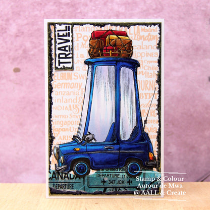 #1112 - A6 Stamp Set - Movin' On Up