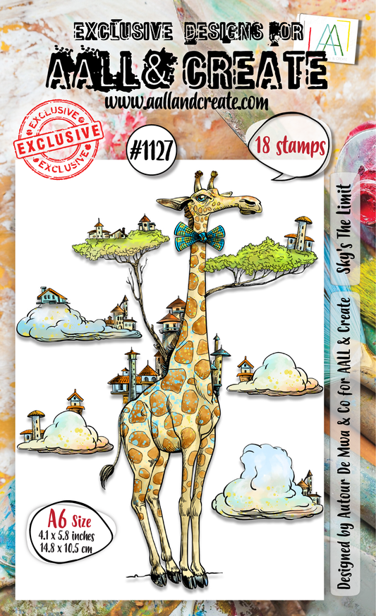 #1127 - A6 Stamp Set - Sky's The Limit