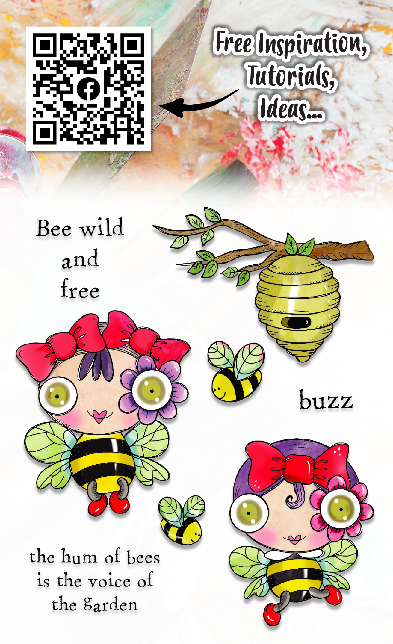 #1129 - A6 Stamp Set - Bee Free