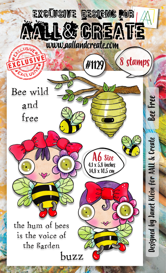 #1129 - A6 Stamp Set - Bee Free