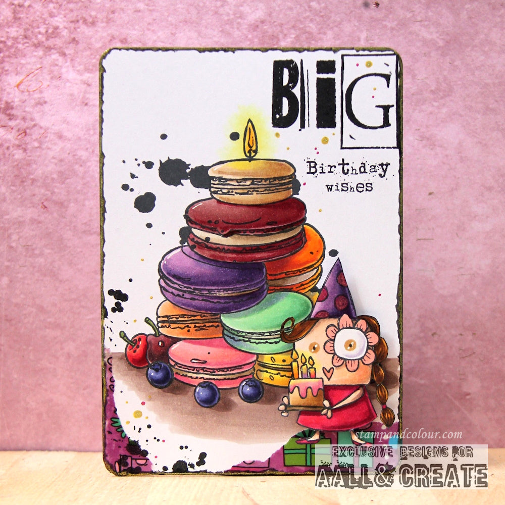 #964 - A7 Stamp Set - Girl Birthday