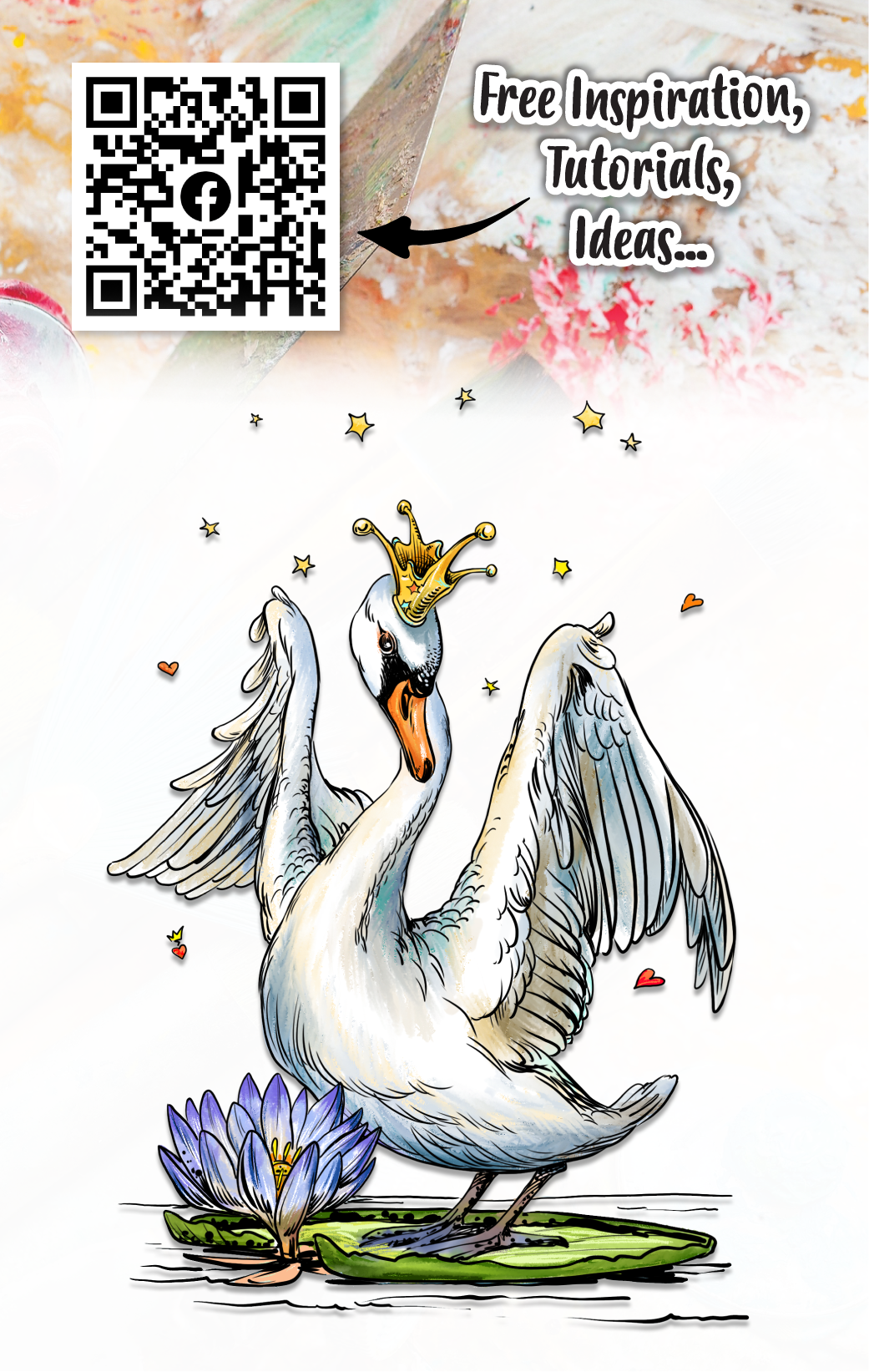 #1152 - A7 Stamp Set - The Swan King