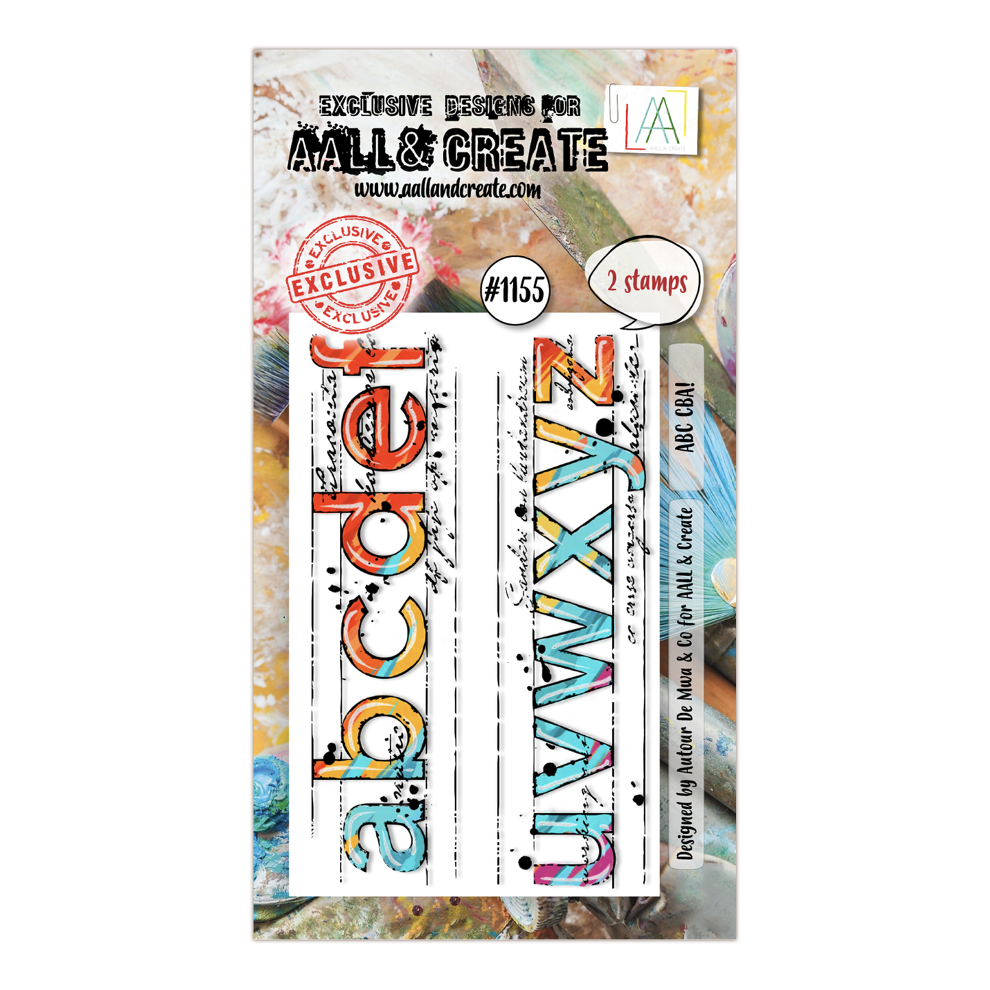 #1155 - A8 Stamp Set - ABC CBA!