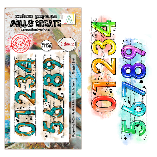 #1156 - A8 Stamp Set - Numero Uno