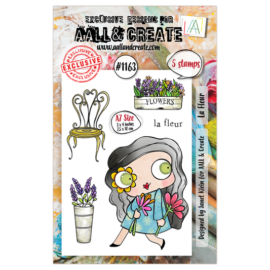 #1163 - A7 Stamp Set - La Fleur