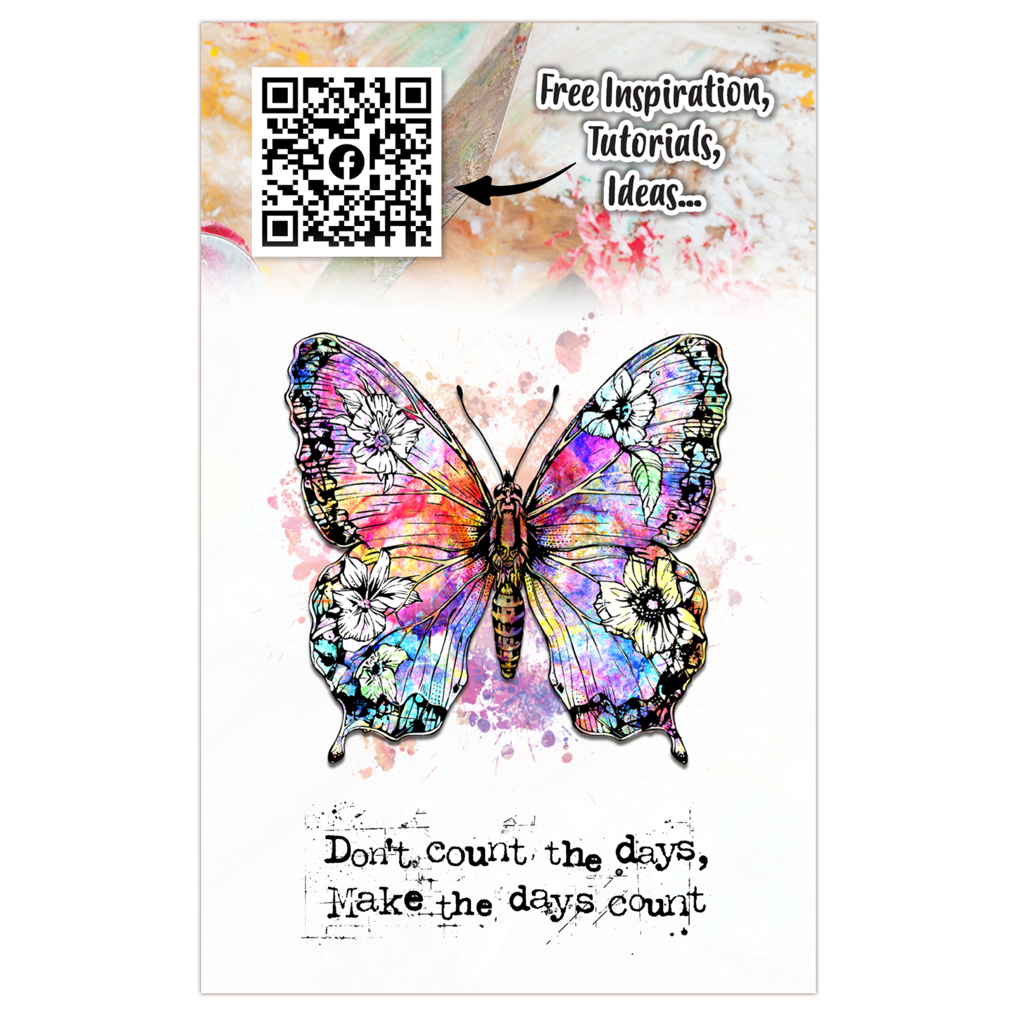 #1171 - A7 Stamp Set - Floral Flyer