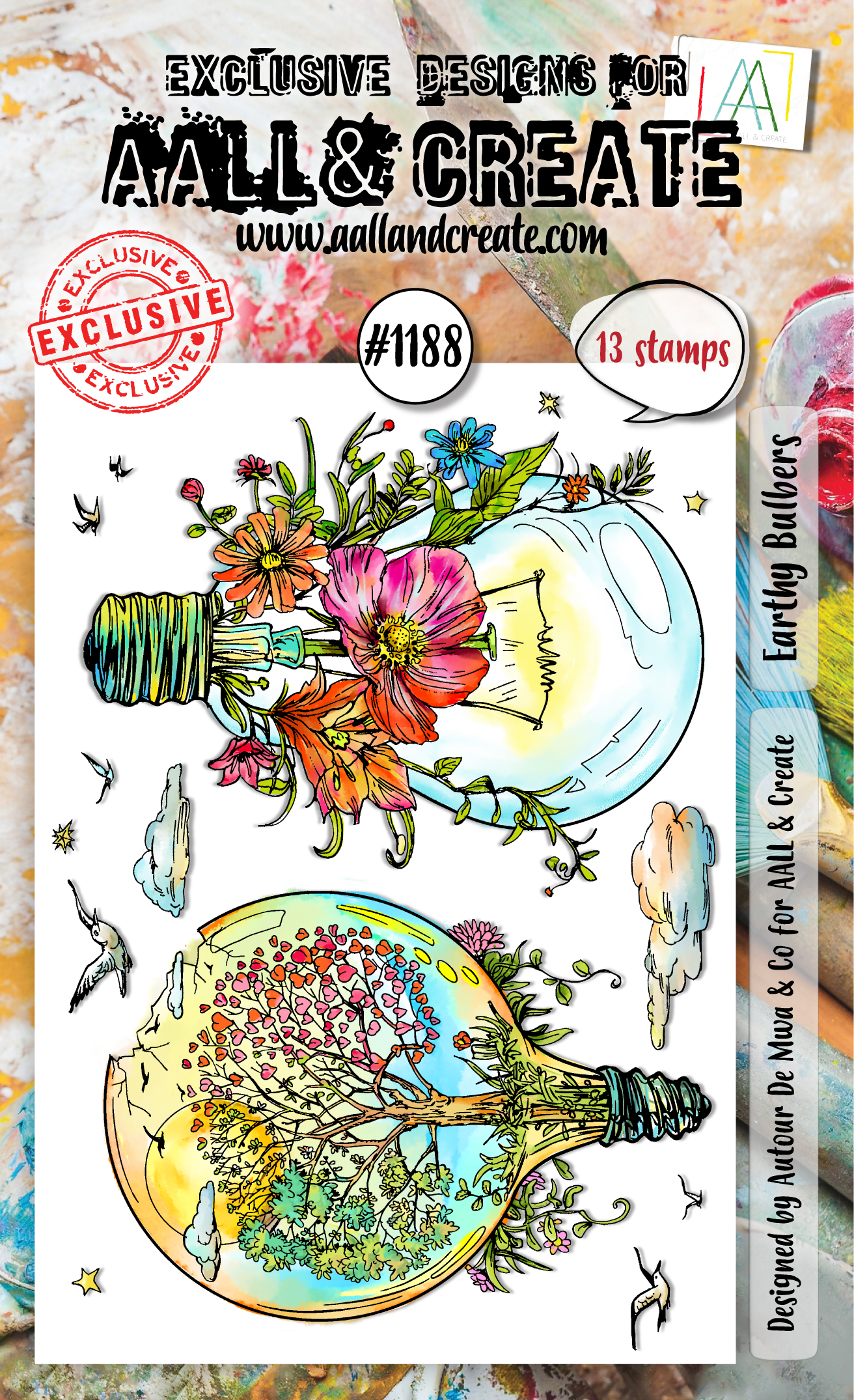 #1188 - A6 Stamp Set - Earthy Bulbers