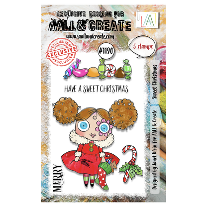 #1190 - A7 Stamp Set - Sweet Christmas