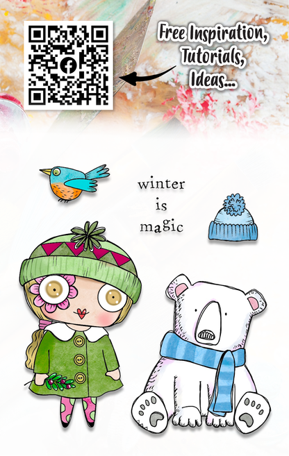 #1191 - A7 Stamp Set - Winter Is Magic