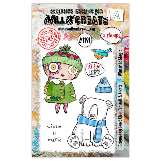 #1191 - A7 Stamp Set - Winter Is Magic
