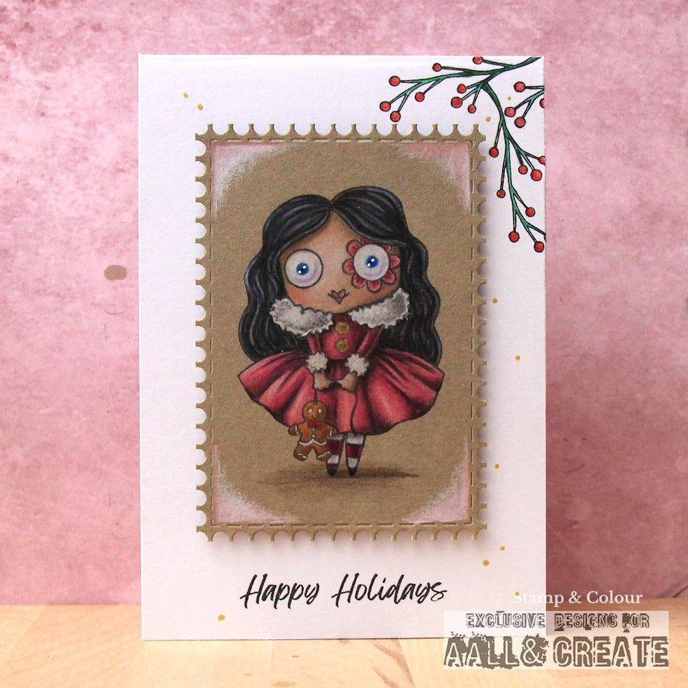 #1192 - A7 Stamp Set - Ginger's Gingerbread