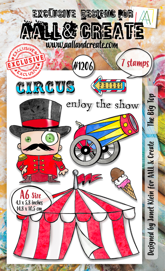 #1206 - A6 Stamp Set - The Big Top