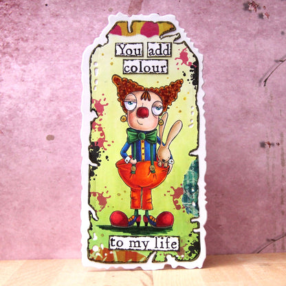 #1207 - A7 Stamp Set - Clown Dee