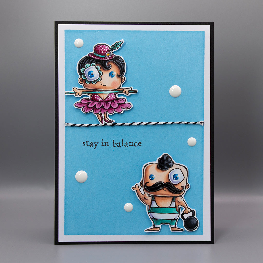 #1208 - A7 Stamp Set - Funambulism