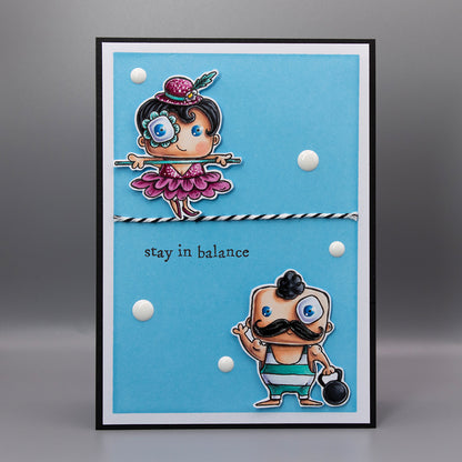 #1208 - A7 Stamp Set - Funambulism