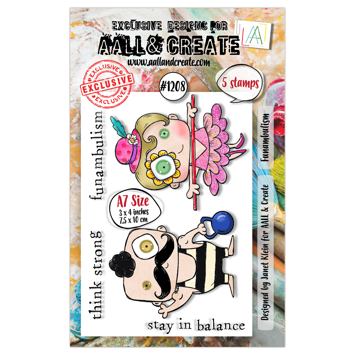 #1208 - A7 Stamp Set - Funambulism