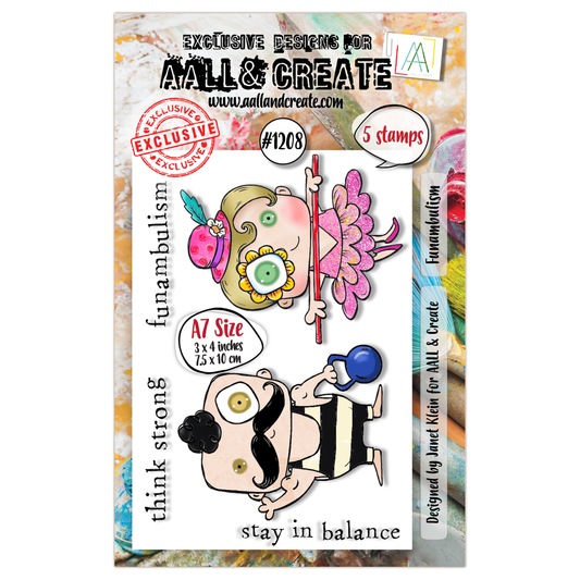 #1208 - A7 Stamp Set - Funambulism