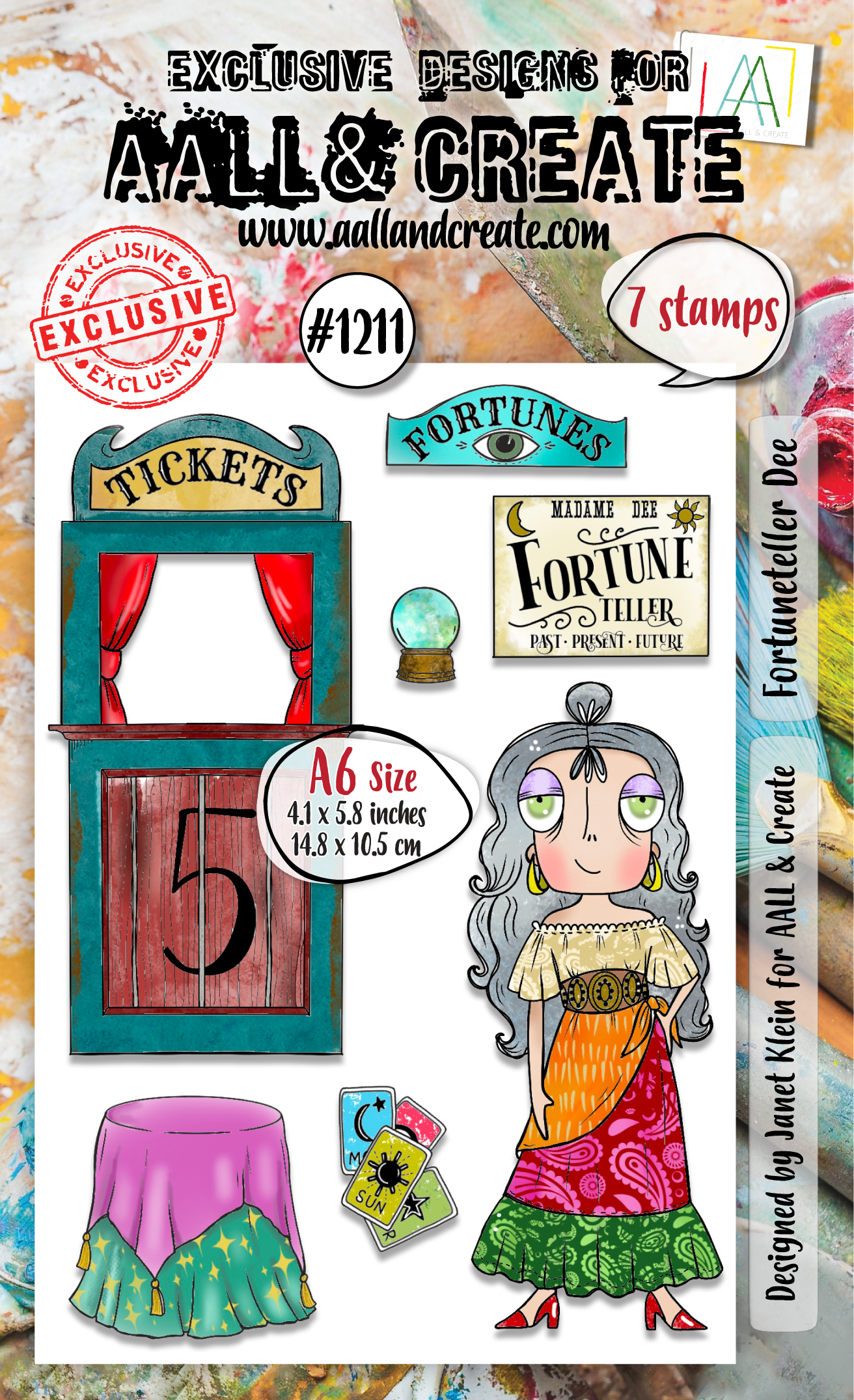 #1211 - A6 Stamp Set - Fortuneteller Dee