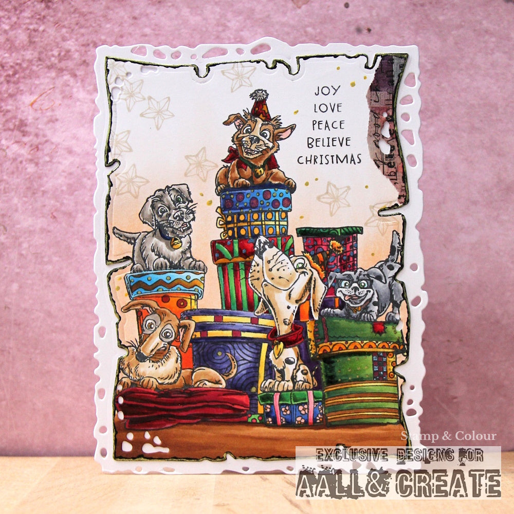 #1212 - A6 Stamp Set - Pawsome Bonanza