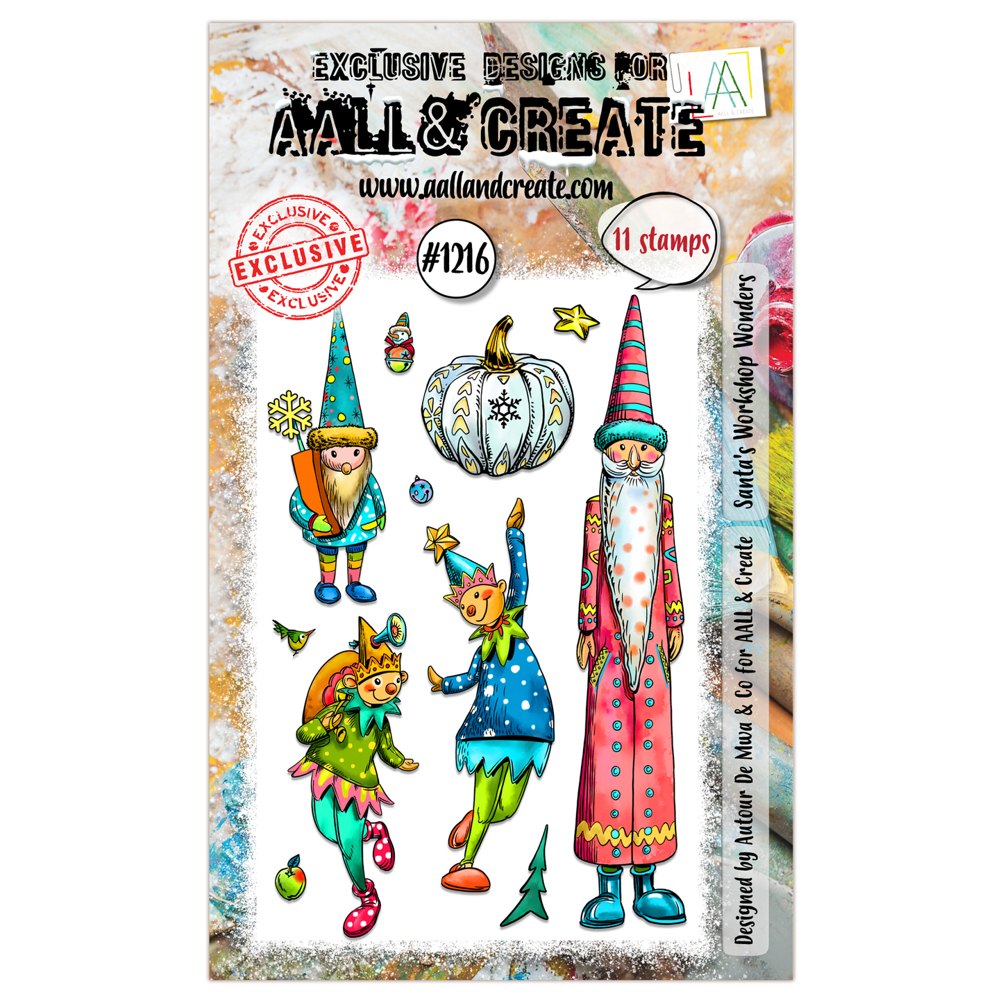 #1216 - A6 Stamp Set - Santa's Workshop Wonders