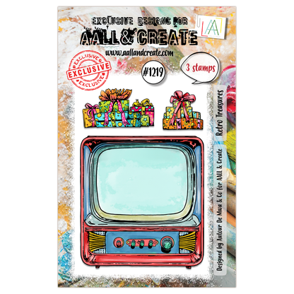 #1219 - A7 Stamp Set - Retro Treasures