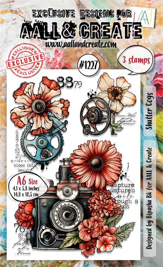 #1227 - A6 Stamp Set - Shutter Cogs