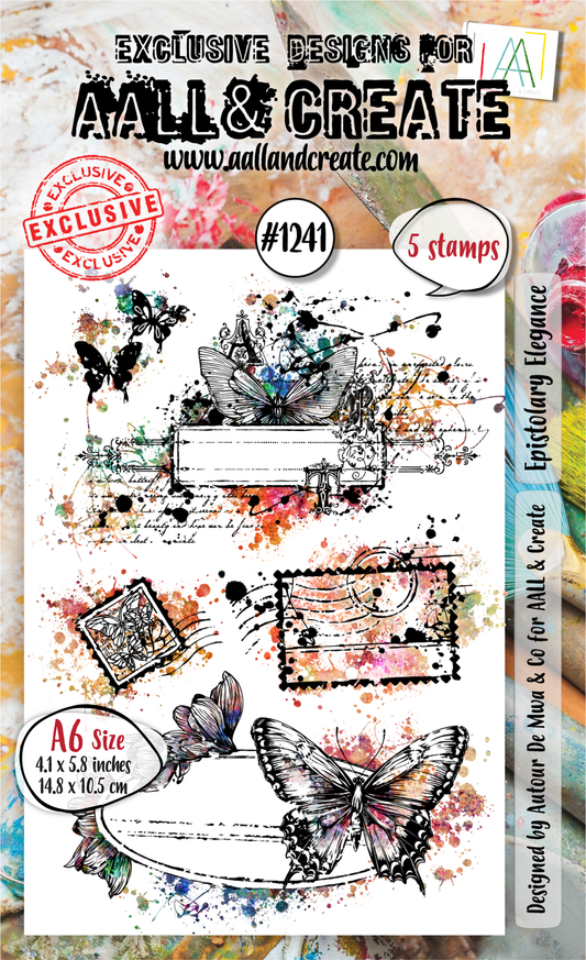 #1241 - A6 Stamp Set - Epistolary Elegance