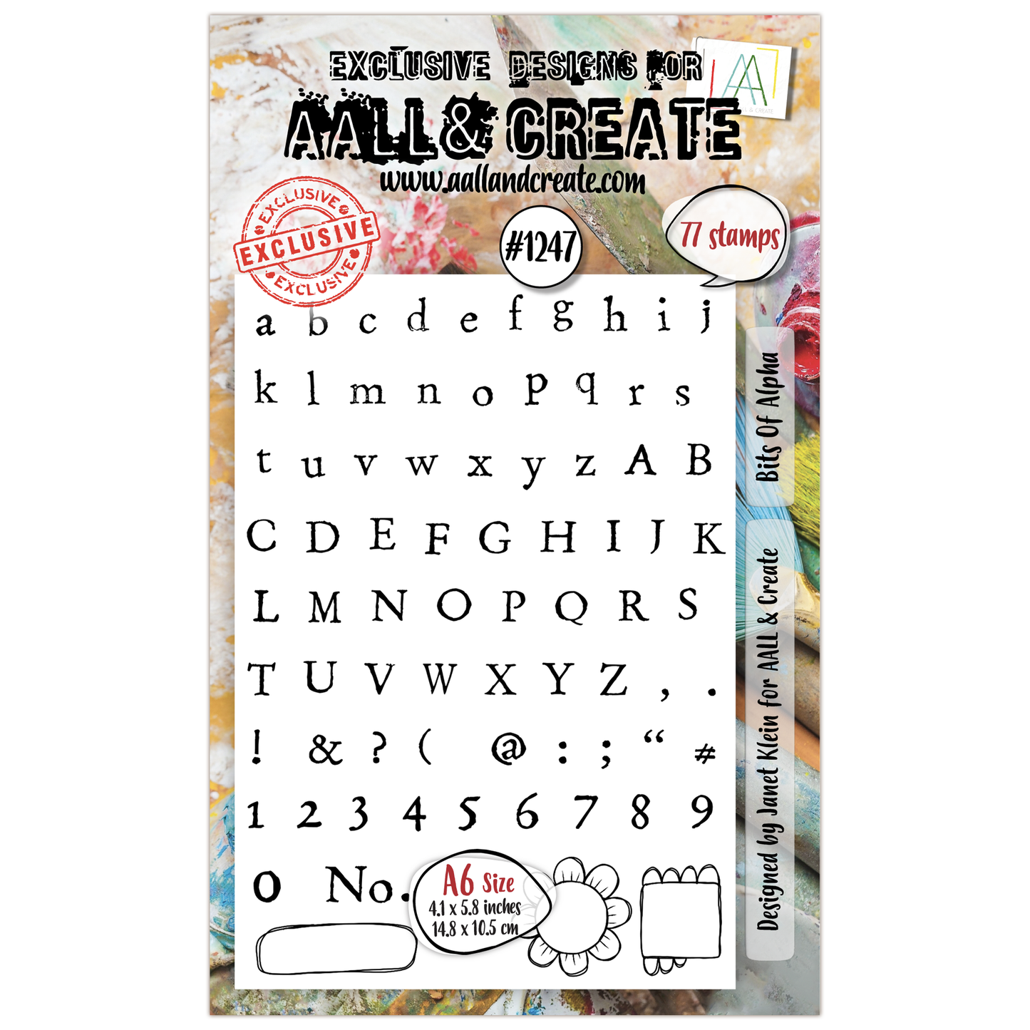 #1247 - A6 Stamp Set - Bits Of Alpha