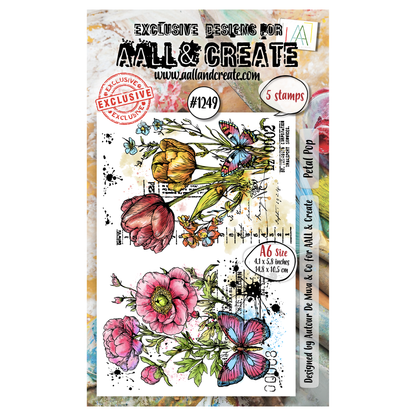 #1249 - A6 Stamp Set - Petal Pop