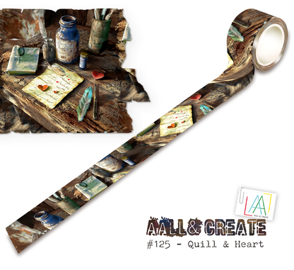 #125 - Washi Tape - Quill & Heart (Layer-It-Up!)