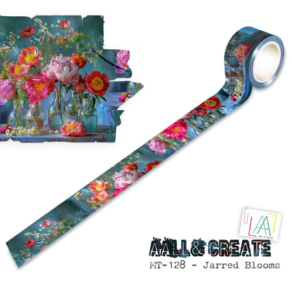 #MT-128 - Washi Tape - Jarred Blooms (Layer-It-Up!)