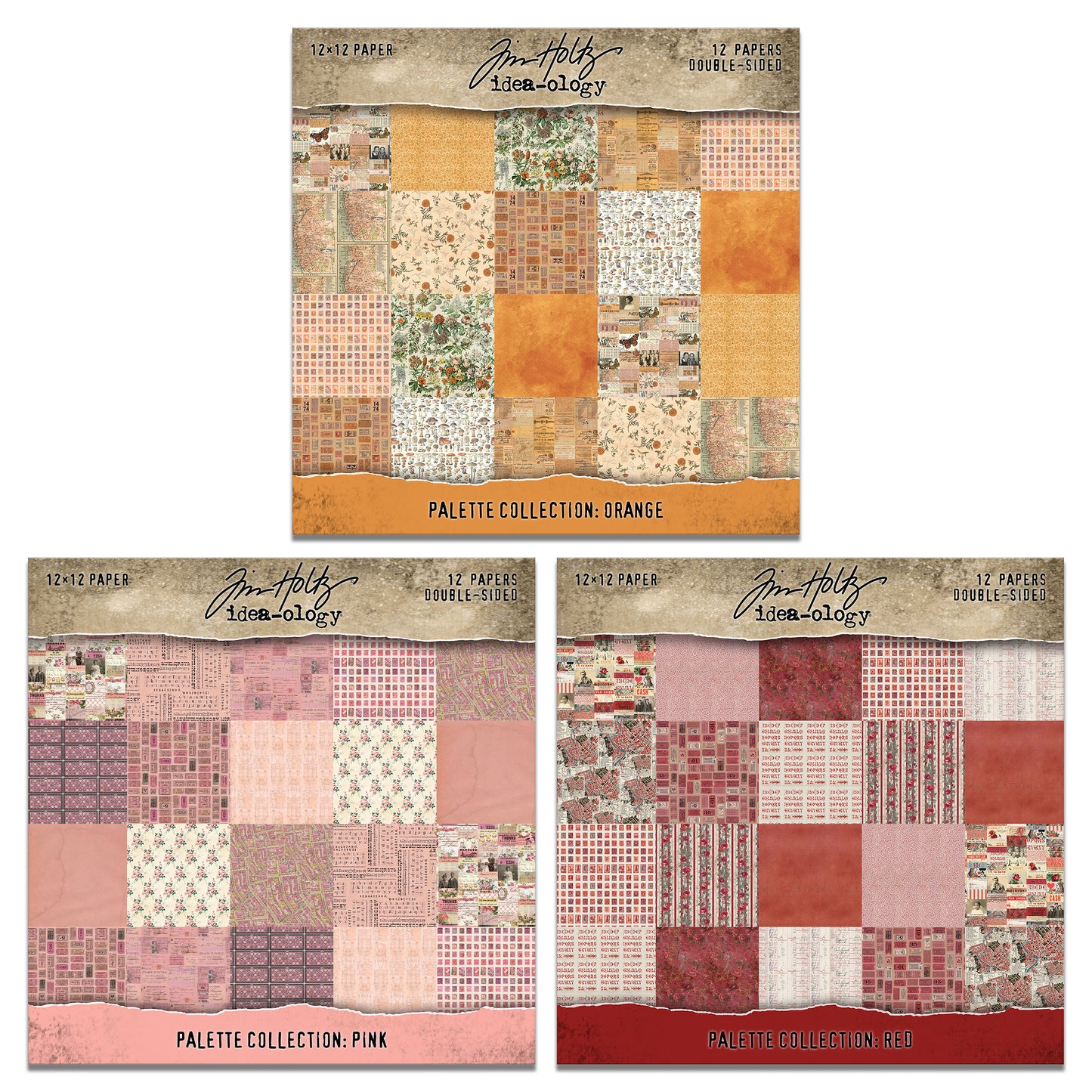 Tim Holtz idea-ology 12 x 12 Palette Paper Collection January 2026