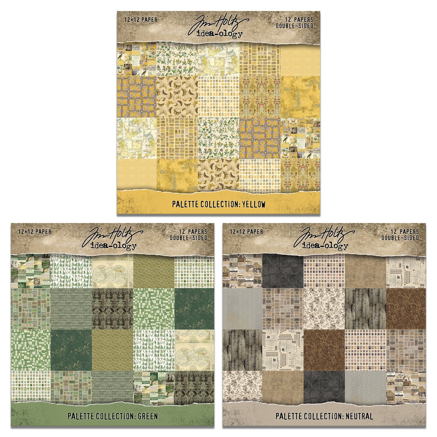 Tim Holtz idea-ology 12x12 Palette Paper Collection March 2026 Preorder*